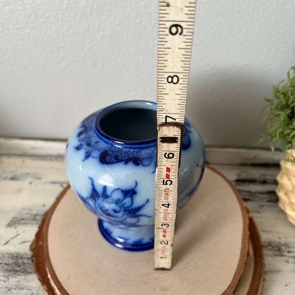 ✨SOLD✨ Vintage Cobalt Blue Ginger Jar Hand Painted Made in Portugal Blue Style - Picture 10 of 12